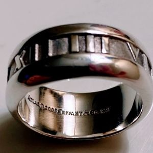 Authentic Tiffany & Co. 925 Atlas Roman Numeral Size 5-6